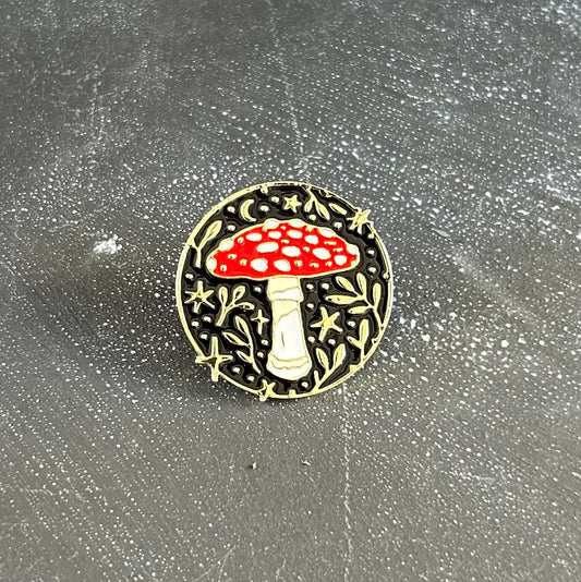 Magic Mushroom Enamel Pin