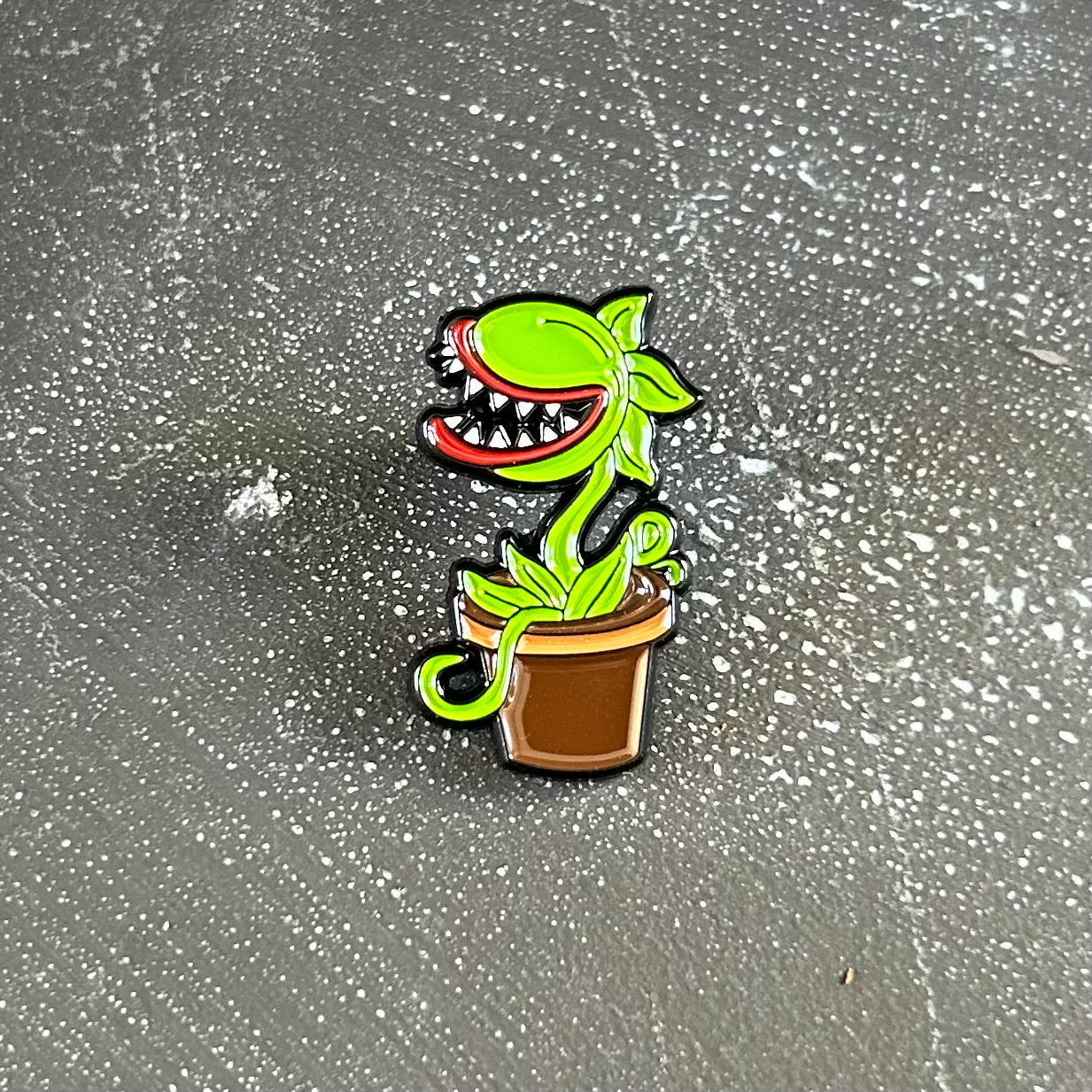 Monster Plant Enamel Pin