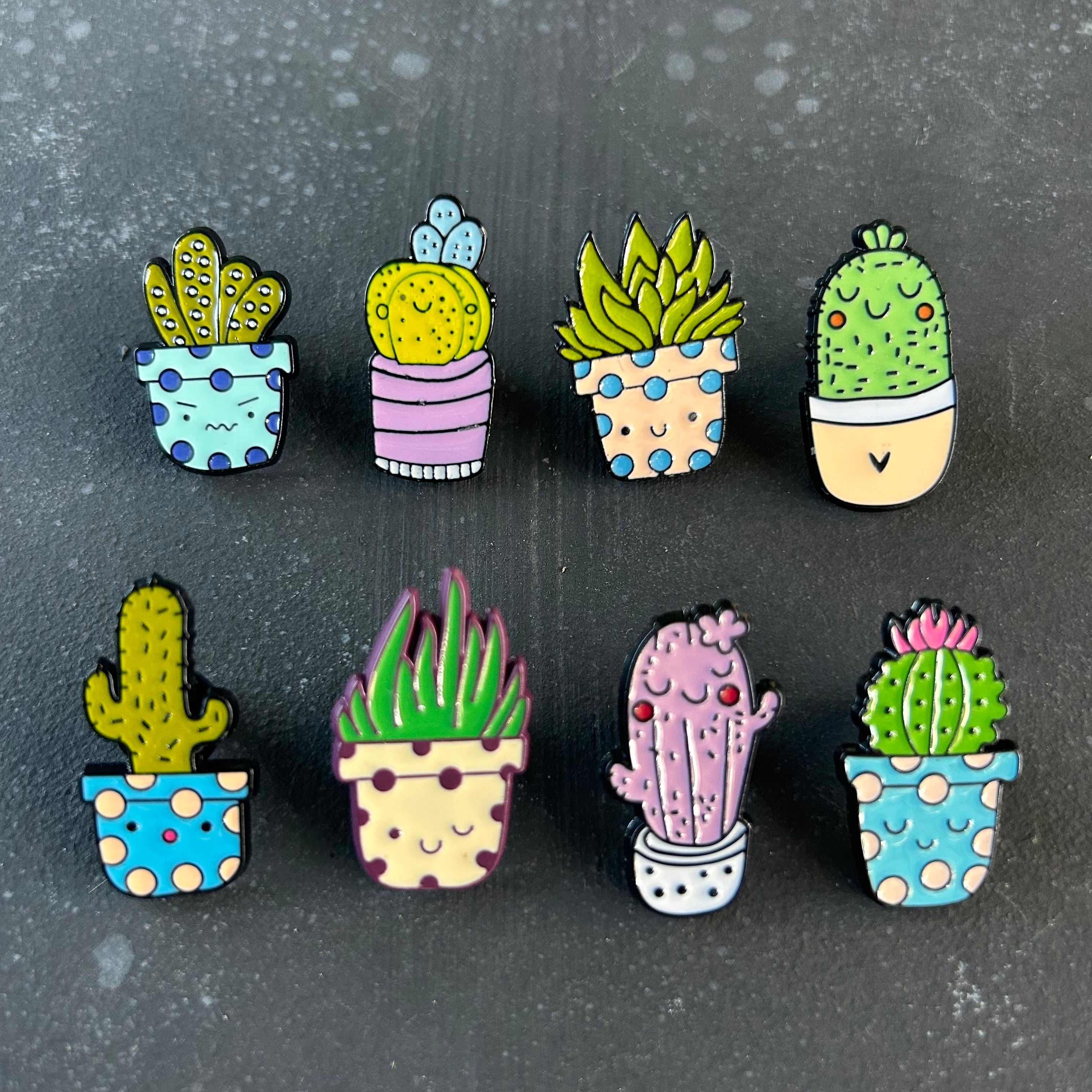 Cacti Enamel Planti Pins – plantipeeps