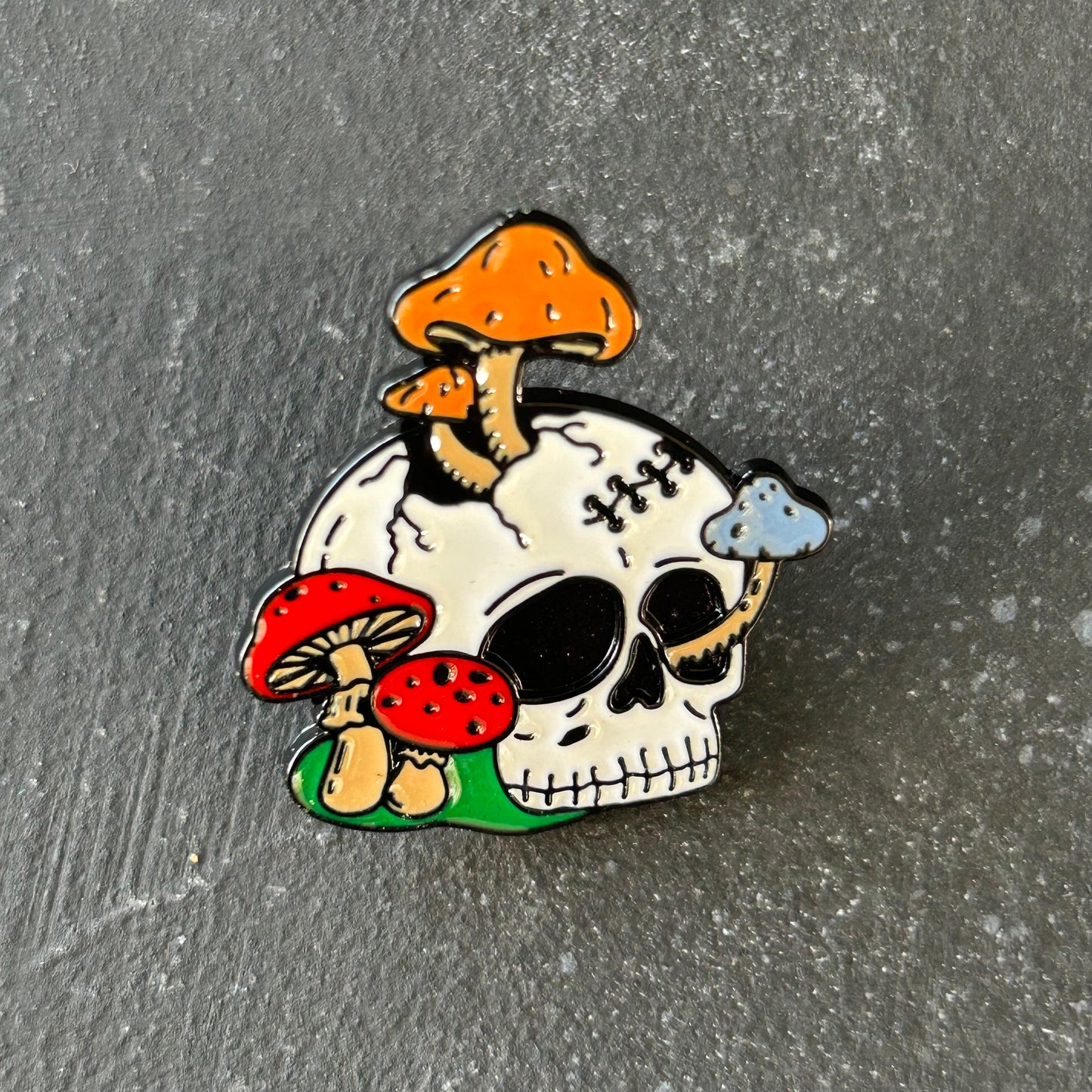 Skull Mushroom Pins