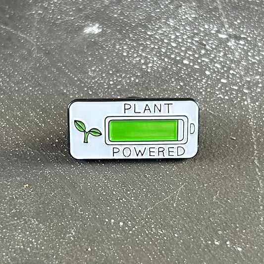 Plant Powered Enamel Pin