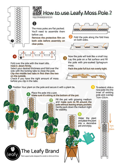 Leafy Moss Pole - Mini