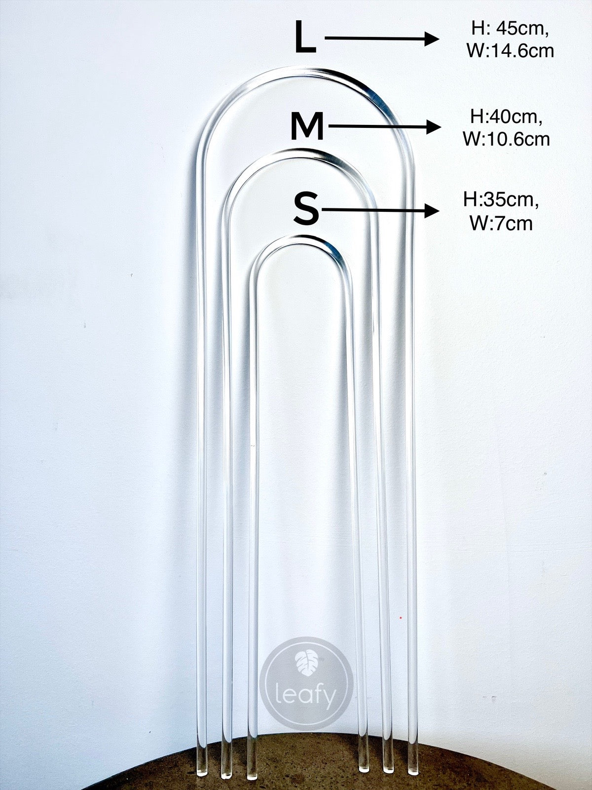 Acrylic U-Shaped Trellis